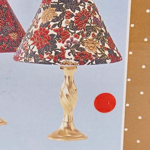 Lamps-Petite Brass Both are Floral Accent Lamps - Set of 2 - New in Box - Picture 1 of 9