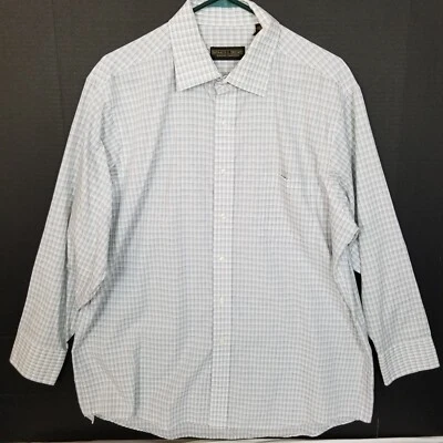 Camisa con botones DONALD J TRUMP a cuadros colección Signature blanca negra 17 32/33 Foto 1 de 4