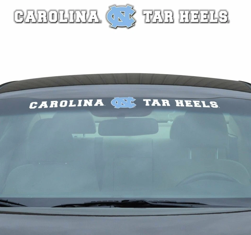 New NCAA North Carolina Tar Heels Car Truck Suv Windshield Vinyl Decal - Image 1 of 1