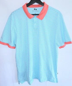 Free Assembly Mens  Large Short Sleeve Polo Shirt Striped - Picture 1 of 11