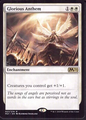 Glorious Anthem - Rare - Core Set 2021 - Magic MTG - NM - Image 1 of 2