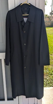 Gabardina de lana Sanyo de colección y rara para hombre diseñada para palma portátil JAPÓN talla 44R Foto 1 de 4