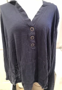 Damen Sonoma Kapuzenshirt Stretchbund dunkelblau Größe 3X - Bild 1 von 5