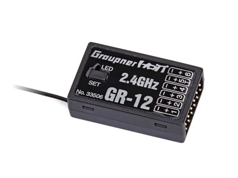 Graupner GR-12 HoTT 2.4 GHz 6-Kanal Empfänger #33506 - Bild 1 von 1