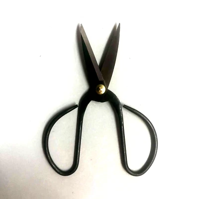 BONSAI ROOT SHEARS - Large 7.5" Carbon Steel Economy  Loop Handle Scissors SC611 - Image 1 of 2