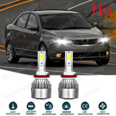 For Kia Forte 2010-2013 Optima 2007-2015 H11 6000K LED Headlight Bulb Low Beam - Image 1 of 4