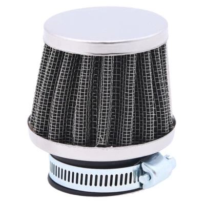 Filtro de aire de entrada de motor de motocicleta 35 mm ajuste universal Honda ATV plateado Foto 1 de 4