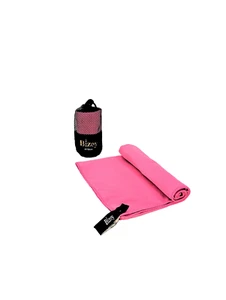 Small Pink Microfibre Towel Sports Beach Yoga Swimming Bath Gym. - Picture 1 of 7