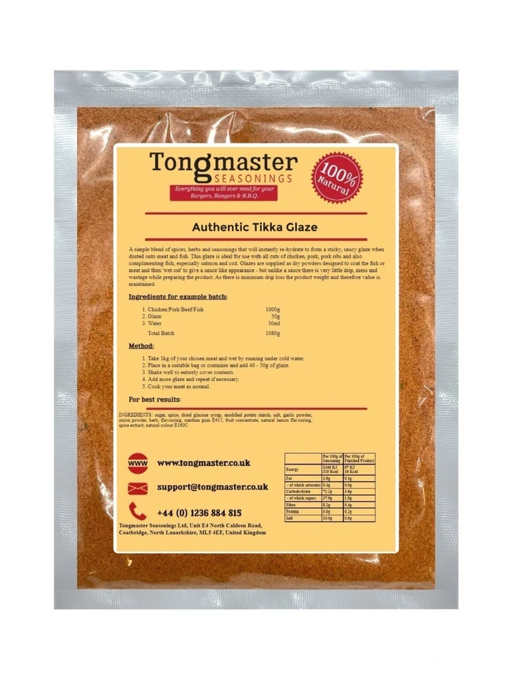 Authentic Tikka Glaze - Meat Rub - 400g (Gluten Free) - Image 1 of 1