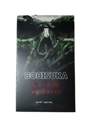 Kit de pintura facial al óleo BOBISUKA 3 colores maquillaje profesional deportes rojo/blanco/gris Foto 1 de 4
