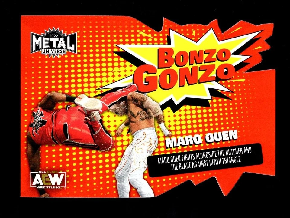 2022 UD SKYBOX METAL UNIVERSE AEW BONZO GONZO BG9 MARQ QUEN - Image 1 of 1