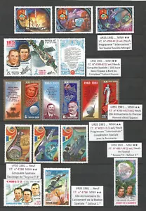 URSS 1981 - ESPACIO / ESPACIO / КОСМОС / ESPACIO - Lote de estampillas MNH ** - Imagen 1 de 1