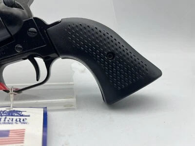 Black Heritage Roughrider Checkered Pistol grips  - Image 1 of 4