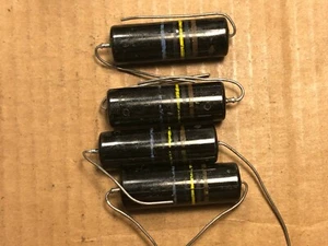 4 NOS Matched Sprague Bumble Bee .1 UF 600V PIO AMP Ölkondensatoren TEST GUT B - Bild 1 von 7