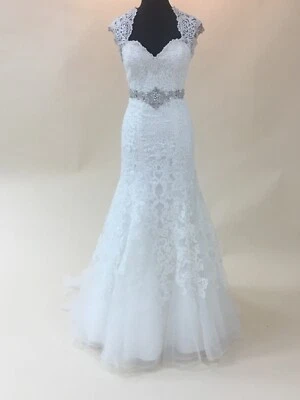 Fit and Flare Wedding Dress by Mori Lee 5271 size 12 - Image 1 of 4