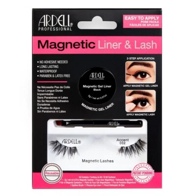 Ardell Magnetic Liner & Lash Kit Accent 002 Magnetic Gel Eyeliner Black n Lashes - image 1 of 2
