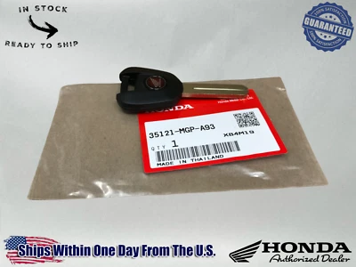 Llave en blanco Honda OEM 14-2023 CBR1000RR 14-15 VFR800 2017 VFR1200F 35121-MGP-A93 Foto 1 de 4