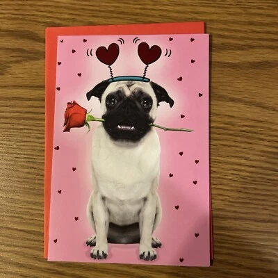 RECYCLED PAPER GREETINGS Humorous Valentine's Day Card . From the dog or anyone Retails for $3.99