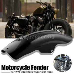 Moto Garde boue arrière Aile Pour Harley Bobber Chopper Sportster Cafe Racer - Picture 1 of 6