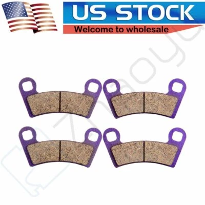 2 pares de pastillas de freno delanteras para Polaris MXR Outlaw 450 2009-2010 fibra de carbono Foto 1 de 4