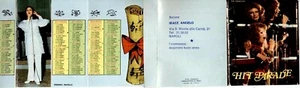 1975 HIT PARADE Very Rare Pocket Calendar BAPTISTI CELENTANO PRAVO GOGGI - Picture 1 of 4