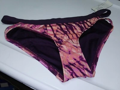 Pantalones de natación de bikini Carmen Marc Valvo XS púrpura/rosa fruta de la pasión nuevos con etiquetas Foto 1 de 2