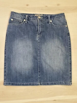 Falda vaquera Nine West vintage colección americana para mujer 8/29 lavado medio promedio Foto 1 de 4