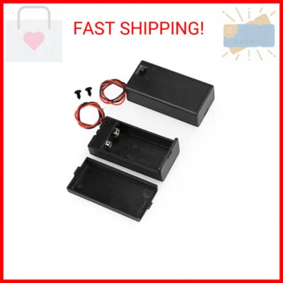 2PACK 9V Battery Holder,9V Battery Holder with Switch,9 Volt Battery Holder - Image 1 of 2