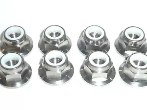 Suzuki GSR600 GSR750 GSX1100F B-KING GSX250 TITANIUM FLANGED NYLOC SPROCKET NUTS - Picture 1 of 25