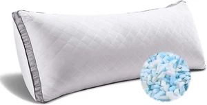 Memory Foam Body Pillow -Fluffy Body Pillows for Adults -Large Long Bed Pillows  - Picture 1 of 11