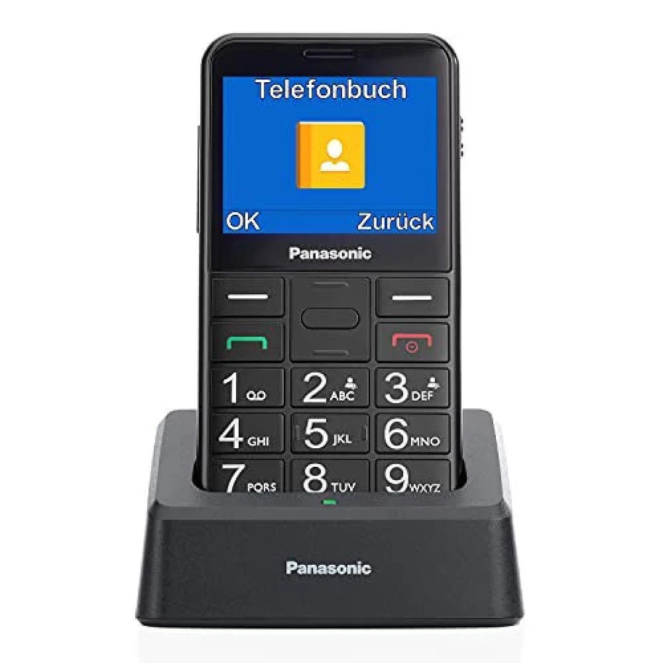 Panasonic KX-TU155EXBN - 32MB Senioren-Handy - Schwarz (Ohne Simlock)