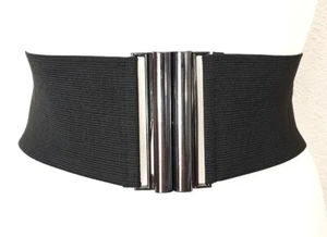 K58) cintura donna cintura vita corsetto largo cintura elasticizzata taglia XS S M L XL nuova - Foto 1 di 6