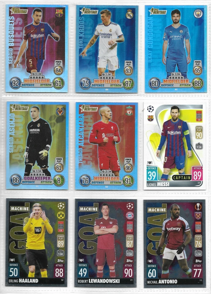 Sergio Busquets Barcelona 2021-22 Match Attax UEFA CL EL Heritage #482 - Image 1 of 1