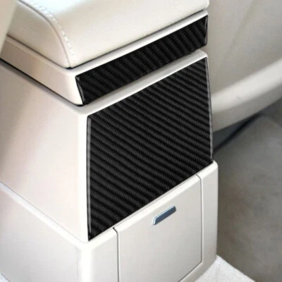 2pcs Carbon Fiber Car Center Console Armrest Back Cover For BMW X3 E83 2004-2010 — 第 1/4 张图片