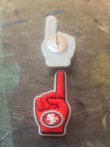 San Francisco 49ers handmade stainless steel stud earrings - Picture 1 of 1