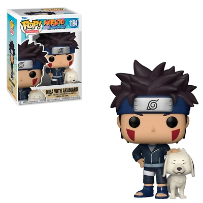 Naruto Shippuden Kiba y Akamaru Dog Pop! Figura Vinilo Foto 1 de 4