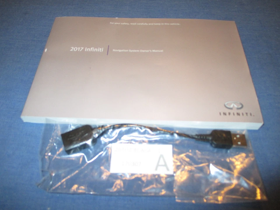 2017 Infiniti G Q Qx 70 50 60 5 37 Todo Navegación Dueños Manual Con / USB Cable - Imagen 1 de 1