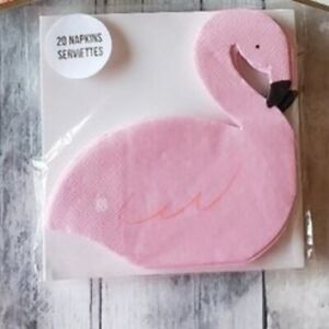 NWT - Meri Meri Pink Flamingo Paper Napkins (set of 20)
