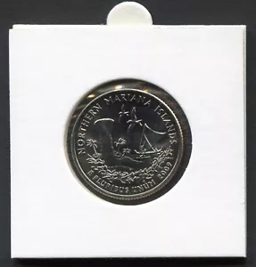 USA 1/4$ 2009 D Territories Quarters Northern Mariana Islands CuNi UNC B2044 - Picture 1 of 2