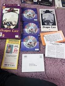 Dragon Lore Panasonic 3DO Complete CIB 3 Discs Long Box Manual Inserts Mindscape