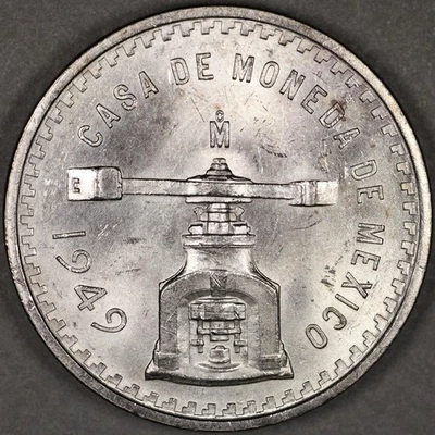 Onza de plata México 1949 sin circular Foto 1 de 2