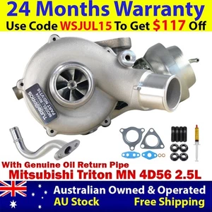 Upgrade Billet Turbo+Genuine Oil Return Pipe For Mitsubishi Triton MN 4D56 2.5L - Picture 1 of 14
