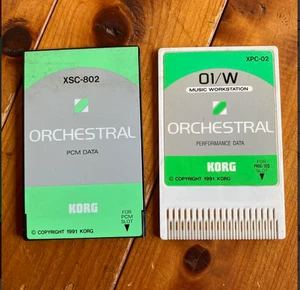 KORG ORCHESTRAL XSC-802 XPC-02 01R/W Performance & PCM DATA Cards Original - Picture 1 of 1