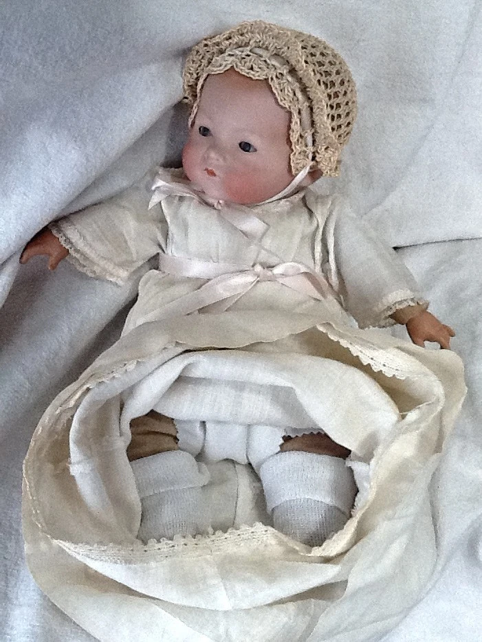 Muñeca bebé Darling 11" porcelana, celuloide y tela Armand Marscille 341/6 Foto 1 de 3