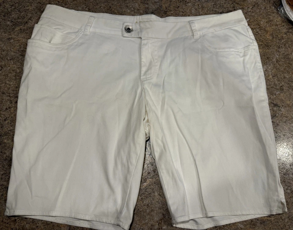 Pantalones cortos de jean Arizona blancos para mujer/junior talla 17 Foto 1 de 3