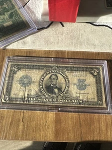 1923 Porthole 5 Dollar Silver Certificate - Picture 1 of 8