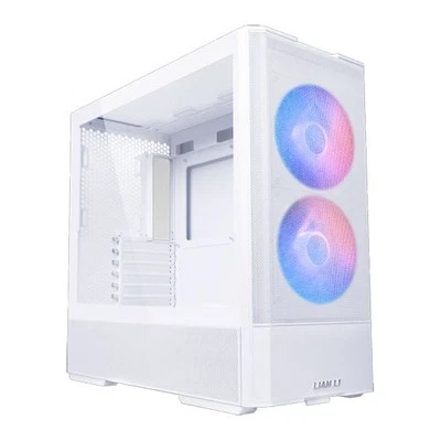 Lian Li LANCOOL 207, White, Mid Tower Chassis w/ Tempered Glass Window, 2x 140mm - Image 1 of 4