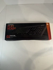 New CYBERPOWER P.C. Nohi 02 RGB USB Keyboard KN-161-104 lights up - Picture 1 of 6