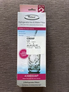Whirlpool Refrigerator Ice Water  Filters PUR 4396508 2 Pack  Genuine - Picture 1 of 5