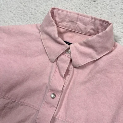 De Colección Panhandle Slim Western Mujer M Rosa Perla Snap HECHO EN EE. UU. Rodeo Vaquera Años 90 Foto 1 de 4